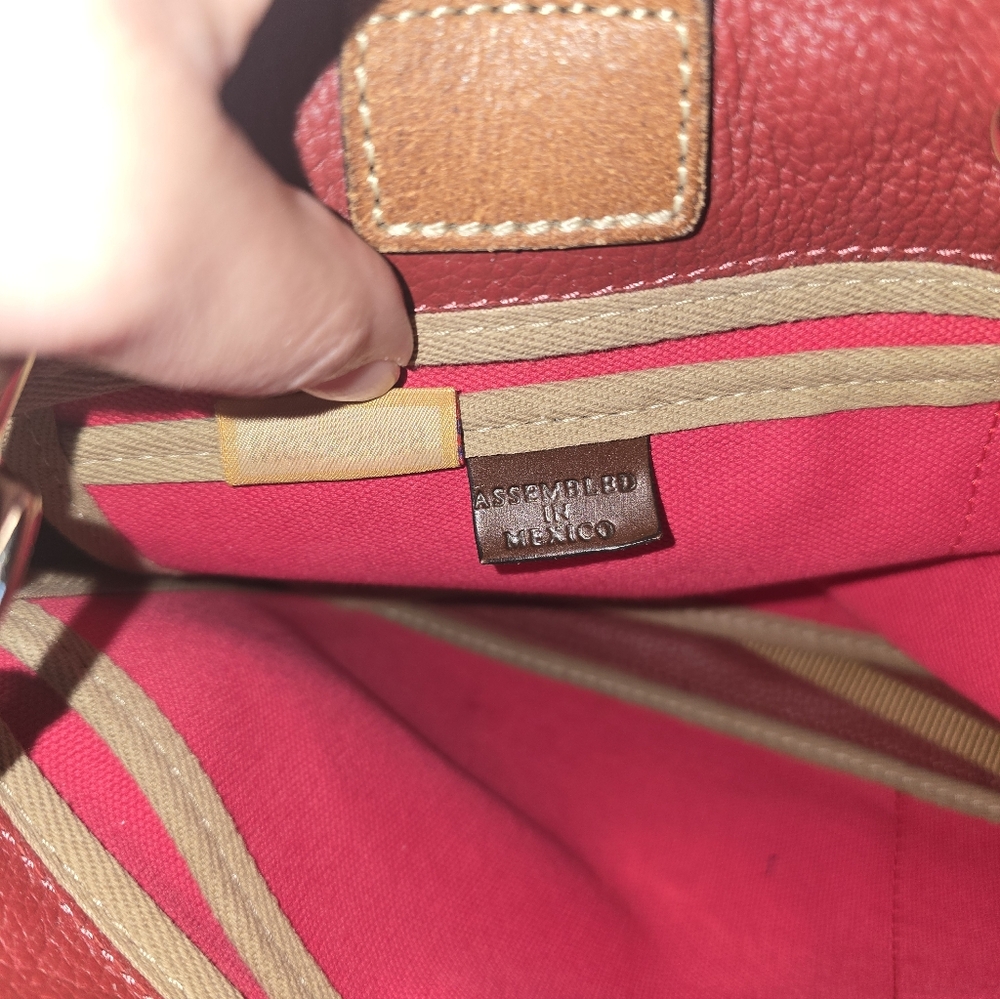 Dooney & Bourke Burgundy Leather Tote/Crossbody - Picture 7 of 13